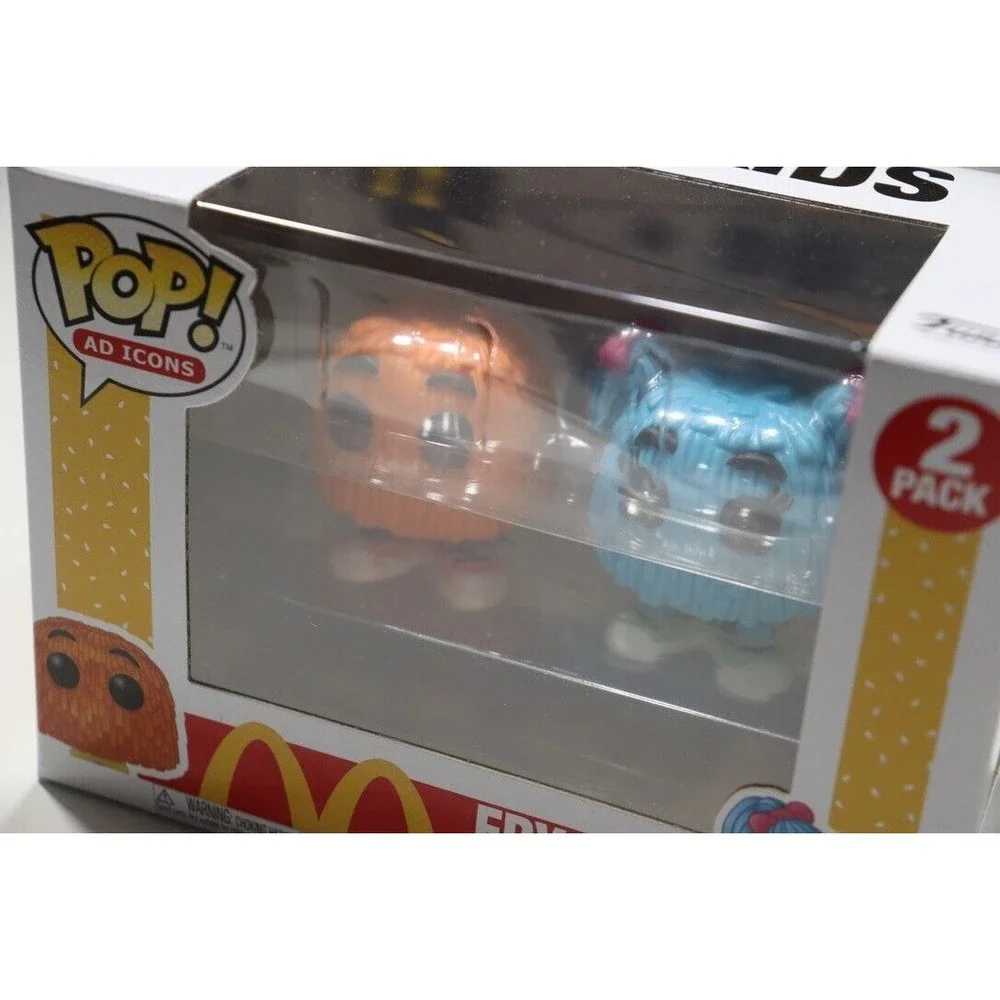 Funko Pop Vinyl McDonalds Ad Icons Fry Guys Orange Blue 2 Pack